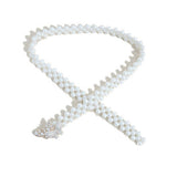 CASUAL BUTTERFLY BUCKLE PEARL WAIST CHAIN_CWABE0503
