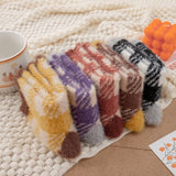 MID TUBE WINTER WARM PLUSH SLEEPING SOCKS_CWMS0969