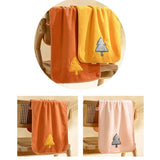 EMBROIDERED CORAL FLEECE ABSORBENT BATH TOWEL_CWMM2289