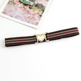 LOVE ALLOY ELASTIC BAND ELASTIC WOVEN CANVAS BELT_CWABE0680