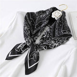 27IN PAISLEY LACE PRINT SATIN SQUARE SCARF WOMEN_CWASC1435