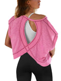 Womens Back Sports Yoga Top