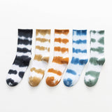 SIMPLE TIE DYED HIGH TOP SOCKS_CWMS0263