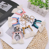 FASHION HAND WOVEN RAINBOW TASSEL KEYCHAIN_CWMM1582