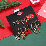 CHRISTMAS EARRING COMBINATION CARTOON EARRING SET_CWMM2611