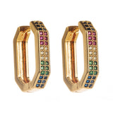 LUXURY MICRO GEOMETRIC COPPER HOOP EARRINGS_CWMM8524