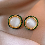 ROUND NICHE TEMPERAMENT EARRINGS_CWAJE2456