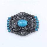 BOHEMIAN TURQUOISE VINTAGE BELT BUCKLE_CWABE0424