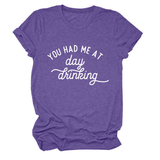 Women Summer Tee Day Drinking Quote Shirt_Cwttsl0491