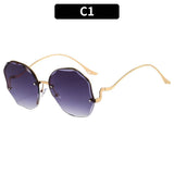 FASHIONABLE AND HIGH END RIMLESS SUNGLASSES_CWASG0383