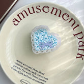 ELEGANT BOW ACETATE CLAW CUTE HOLLOW HEART CLIP_CWAHA5910