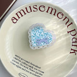 ELEGANT BOW ACETATE CLAW CUTE HOLLOW HEART CLIP_CWAHA5910