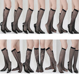 Women Fishnet Ultra Thin Stay Up Knee High Socks_Cwms0232