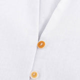 Stylish Linen Mixed Waist One-Breasted Dress