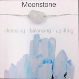 NATURAL CRYSTAL PENDANT NECKLACE WITH CARD_CWAJE1052