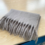 SOFT MOHAIR FEEL SCARF COZY WINTER WRAP_CWASC0323
