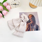 FRESH AND SWEET TEMPERAMENT BOW HAIR RING_CWAHA1604