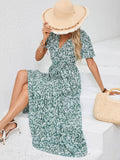 V-Neck Sleeveless Halter Print Boho Long Dress_Cwdmd4505