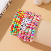 FASHION BEADED ENGLISH LETTER STACKED BRACELET SET_CWMM3541