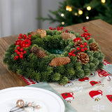 Ins Nordic Faux Nordic Pine Christmas Wreath_Cwmm9926