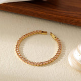 MULTI COLOR DIAMOND SINGLE ROW FULL DIAMONDBRACELET_CWMM3741