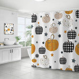 HARVEST PUMPKIN SERIES SHOWER CURTAIN_CWMM1802