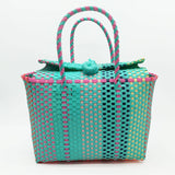 FRESH CONTRASTING COLOR HANDWOVEN BAG_CWAB2111