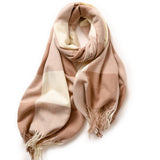 ELEGANT PLAID SHAWL WINTER SCARF FOR WOMEN_CWASC0170