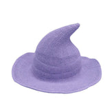 Cwah1676_Regular Foldable Knitted Halloween Witch Hat