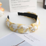 SIMPLE NEW STYLE PLAID KNOTTED HEADBAND_CWAHA1715