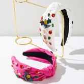 FASHIONABLE ENGLISH LETTERS DIAMOND HEADBAND_CWAHA1783