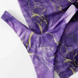 MARBLE PRINT BIKINI SET SEXY 3 PIECE SWIMSUIT_CWMW0158