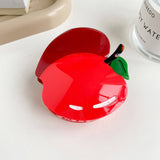 Peach & Apple Hair Claw Cute Summer Accessory_Cwaha5889