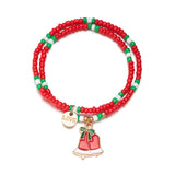 SANTA CLAUS OIL DROP BEADED BRACELET_CWAJE2401
