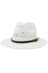 BLACK BELT CASUAL TRENDY WEAVE STRAW HAT_CWAH077 B20322