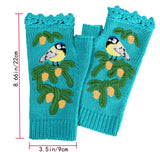 LONG WARM GLOVES WITH BIRD EMBROIDERY_CWMM1668