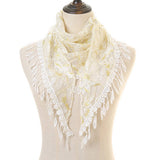 Fashionable Thin Lace Colored Scarf Veil_Cwmm2003