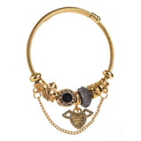 STYLISH STAINLESS STEEL BEADED HEART BRACELET_CWMM8481