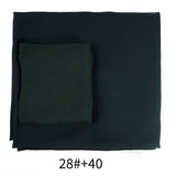 Two-Piece Chiffon Shawl And Headscarf_Cwasc2424