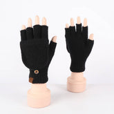Winter Cold Protection Warm Half Finger Gloves_Cwmm2884