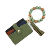 SILICONE BEAD BRACELET KEYCHAIN WITH ID WALLET_CUAB00446