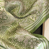 GREEN FLORAL SQUARE NECK SCARF FOR WOMEN_CWASC0538