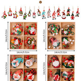 Cwmm10285_Christmas Wooden Gnome Ornaments Set Of 4