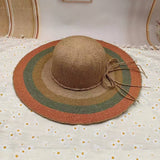 SUMMER RETRO LARGE BRIM STRAW HAT FOR WOMEN_CWAH3570