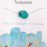 NATURAL CRYSTAL PENDANT NECKLACE WITH CARD_CWAJE1052