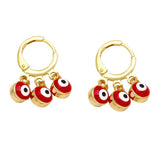 RETRO COLORFUL OIL DROP DEVILS EYE EARRINGS_CWAJE1021