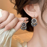 FLOWER FASHION PERSONALIZED TASSEL EARRINGS_CWAJE2332