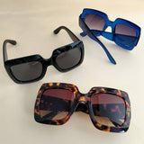 SIMPLE SQUARE FRAME COLOR BLOCK SUNGLASSES WOMEN_CWASG0258