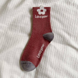 HOME WARM FAUX MINK PLUSH MIDDLE SOCKS_CWMS1131