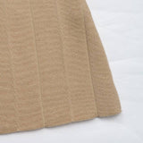 Temperament Commuter Solid Color Pleated Skirt